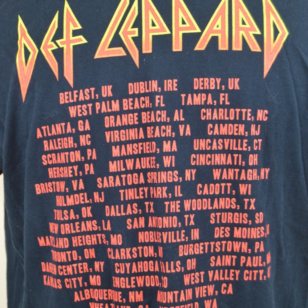 Def Leppard 2011 Tour Concert Mens Graphic T Shirt - Picture 4 of 6